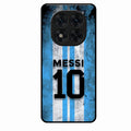 Blue Stripes Number 10 Football Glass Phone Case for Redmi Note 14 Pro 5G