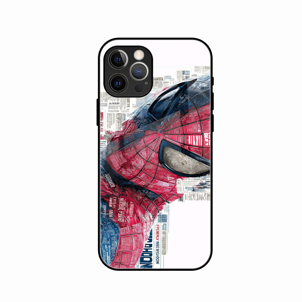 Red Blue Web Hero Glass Phone Cover for iPhone 13 Pro Max