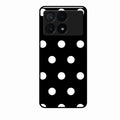 Classic Polka Dot Glass Phone Case for Poco X6 Pro 5G