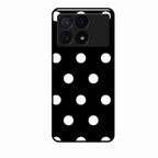 Classic Polka Dot Glass Phone Case for Poco X6 Pro 5G