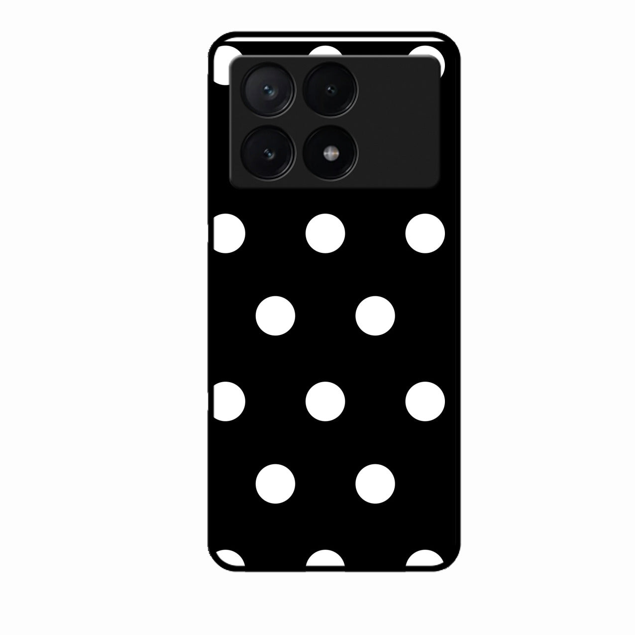 Classic Polka Dot Glass Phone Case for Poco X6 Pro 5G