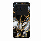 Black Gold Marble Glass Phone Case for Vivo X80 Pro 5G - ShopOnCliQ