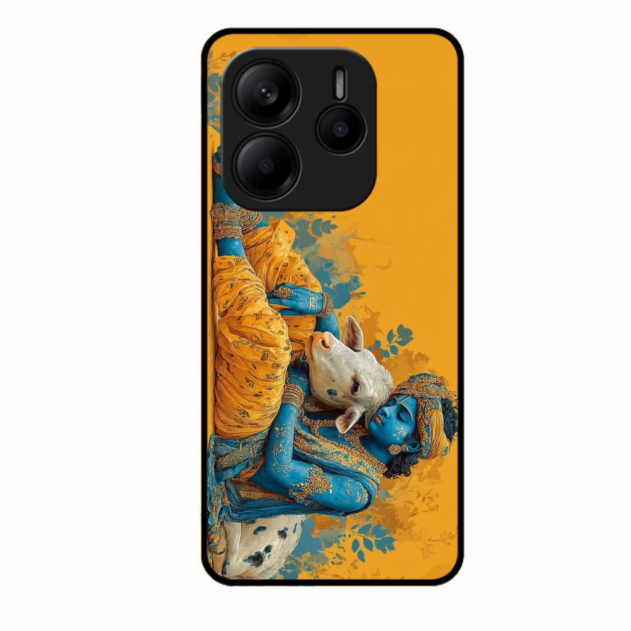 Divine Krishna Gopal Premium Glass Phone Case for Redmi Note 14 Se 5G