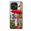 Rainy Day Cartoon Glass Phone Case for Oppo A5 Pro 5G