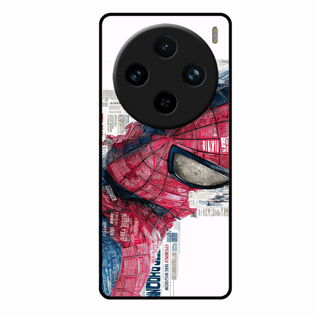 Red Blue Web Hero Glass Phone Cover for Vivo X100 Pro 5G