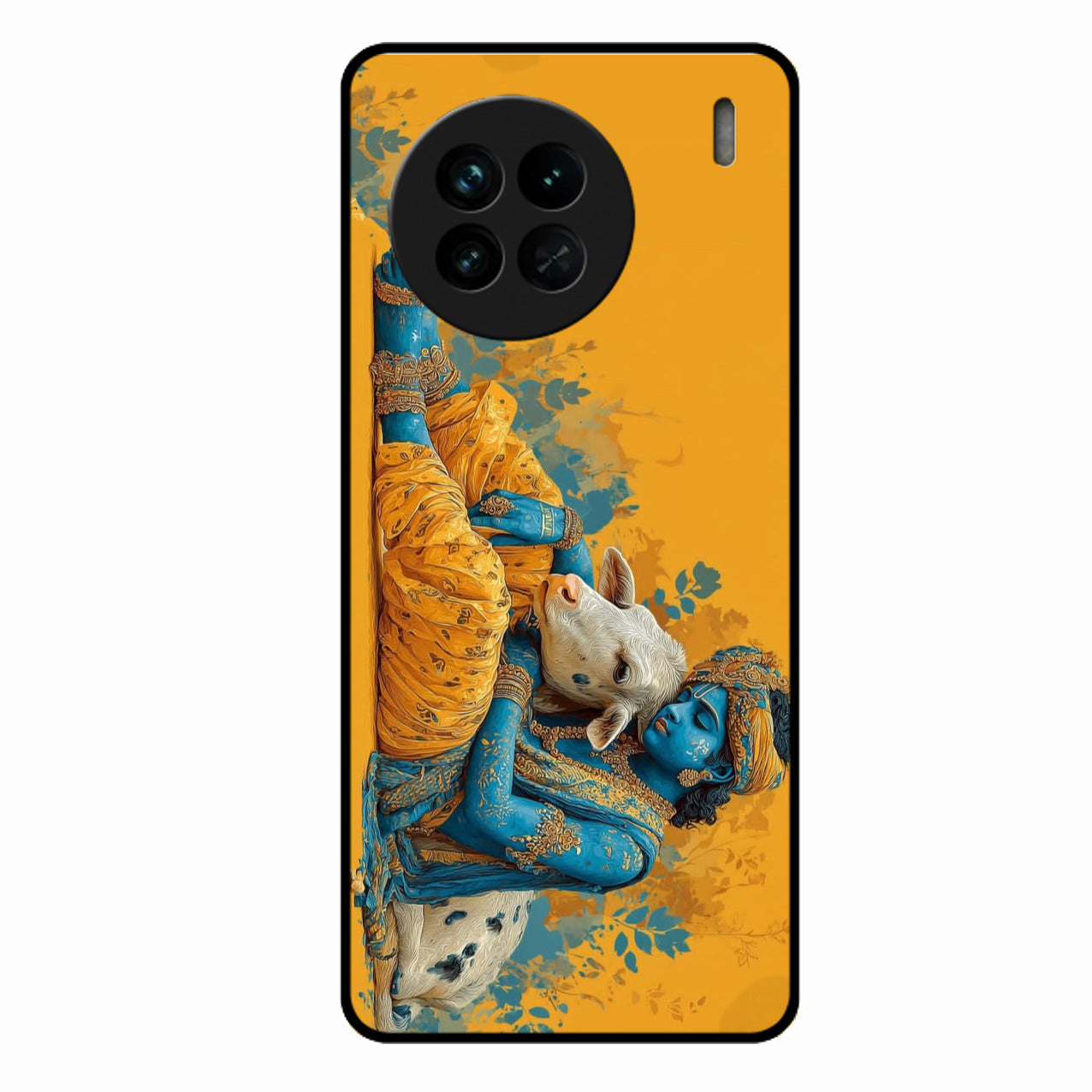 Divine Krishna Gopal Premium Glass Phone Case for Vivo X90 5G