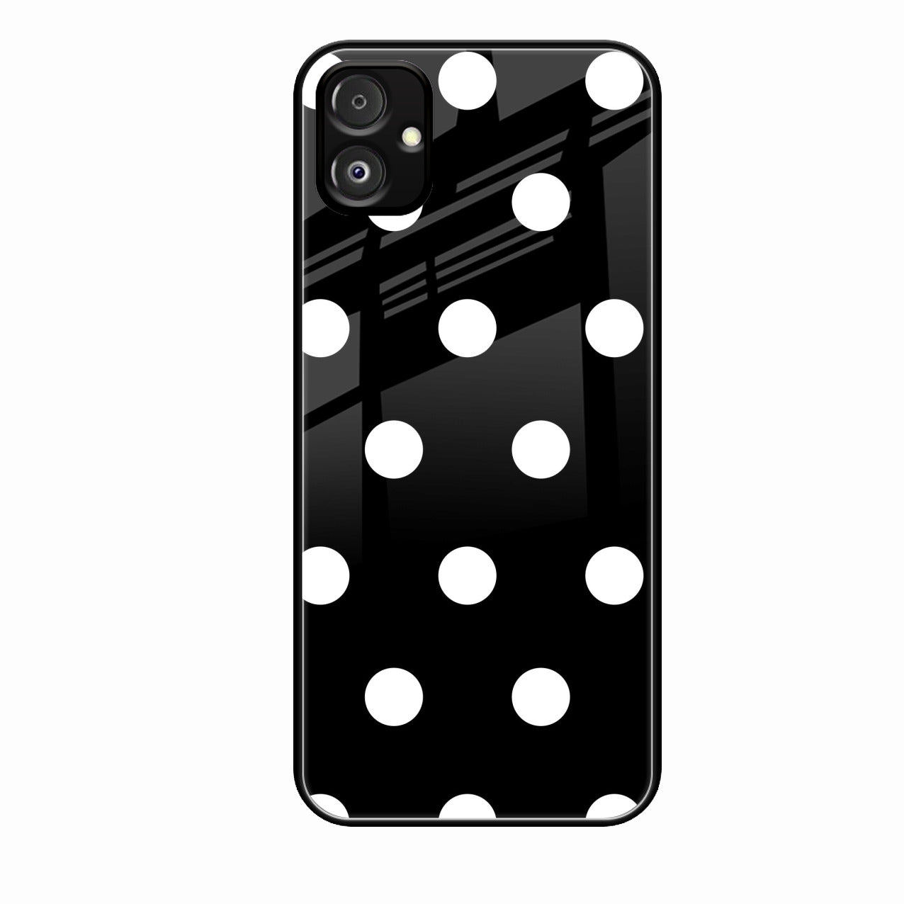 Classic Polka Dot Glass Phone Case for Samsung Galaxy F14 5G