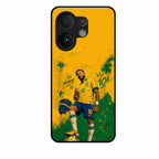 Golden Striker Glass Phone Case for Vivo T4 Pro 5G