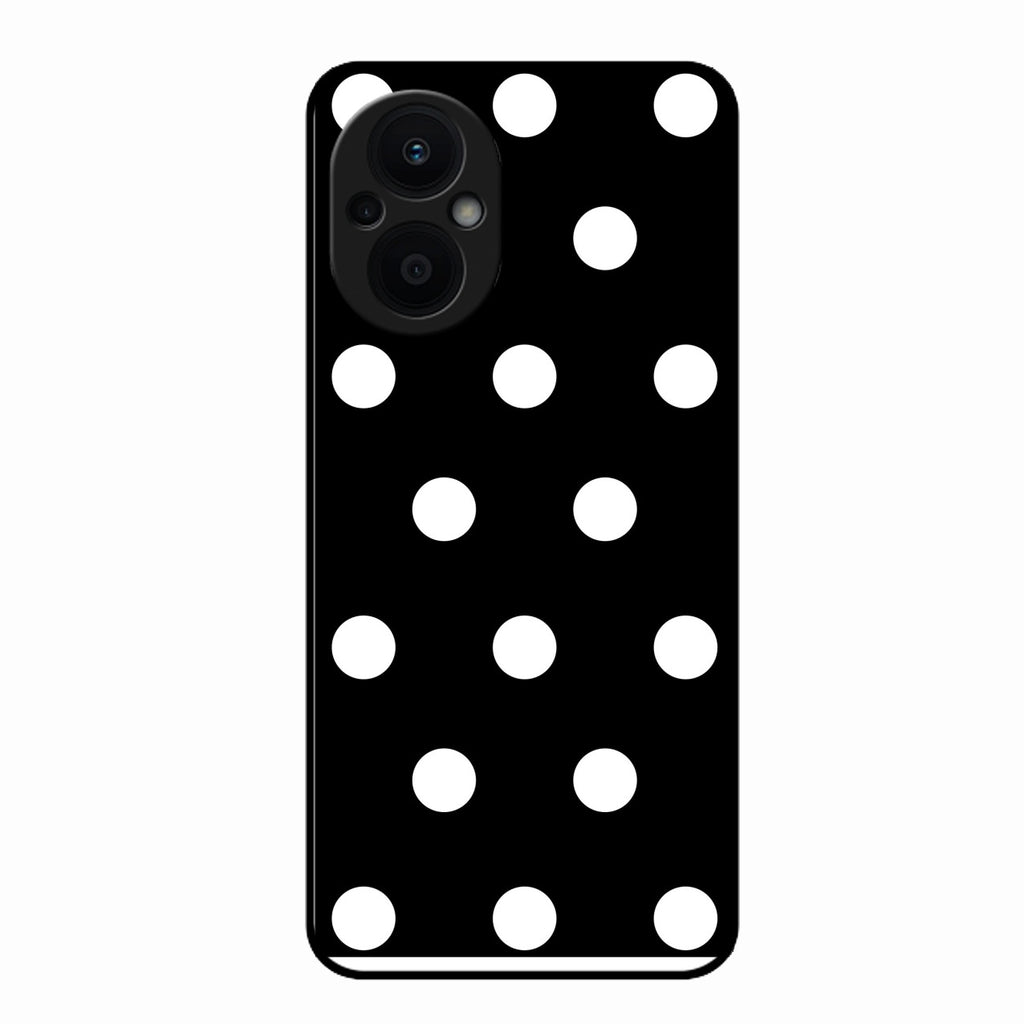 Classic Polka Dot Glass Phone Case for Oppo F21 Pro 5G