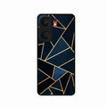 Midnight Gold Geometric Premium Glass Phone Case for iQOO Neo 9 Pro 5G