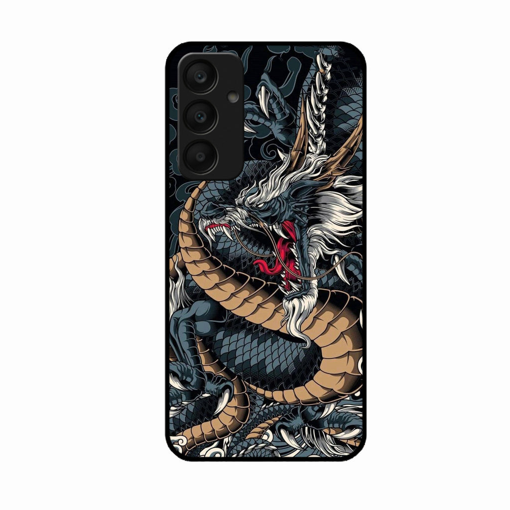 Midnight Dragon Glass Phone Case for Samsung Galaxy A25 5G