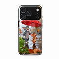 Rainy Day Cartoon Glass Phone Case for iPhone 17 Pro Max
