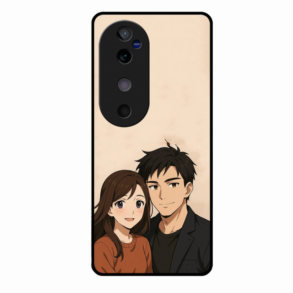 Custom Personalised Art Photo Glass Case for Vivo V40 5G