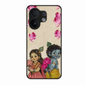Krishna Eternal Lotus Glass Case for Vivo V60 5G
