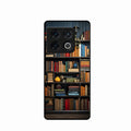 Colorful Bookshelf Art Glass Case Cover for Oneplus 10 Pro 5G