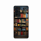 Colorful Bookshelf Art Glass Case Cover for Oneplus 9Rt 5G