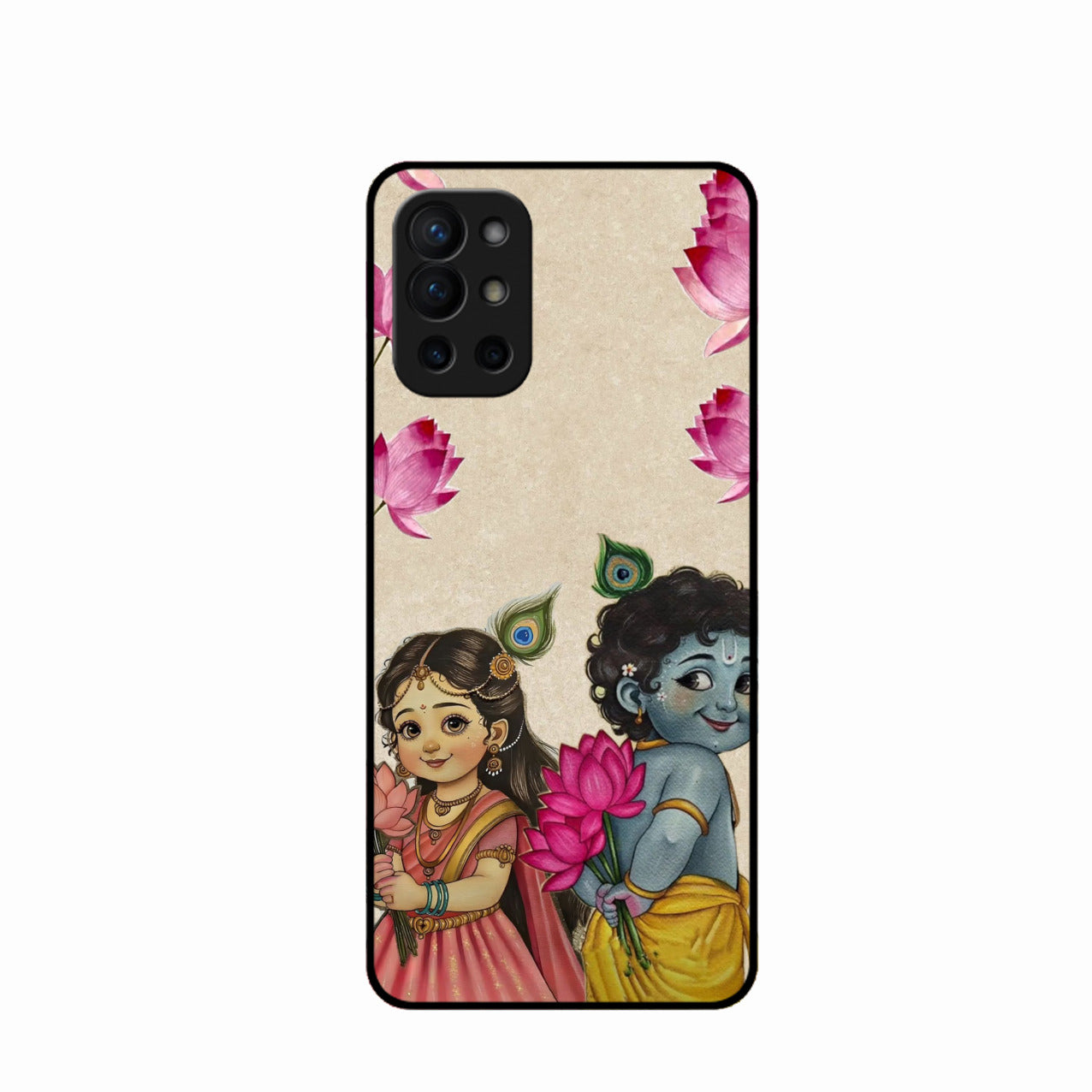 Krishna Eternal Lotus Glass Case for Oneplus 9R 5G