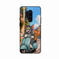 Cartoon Scooter Adventure Premium Glass Phone Case for Oneplus 8 Pro