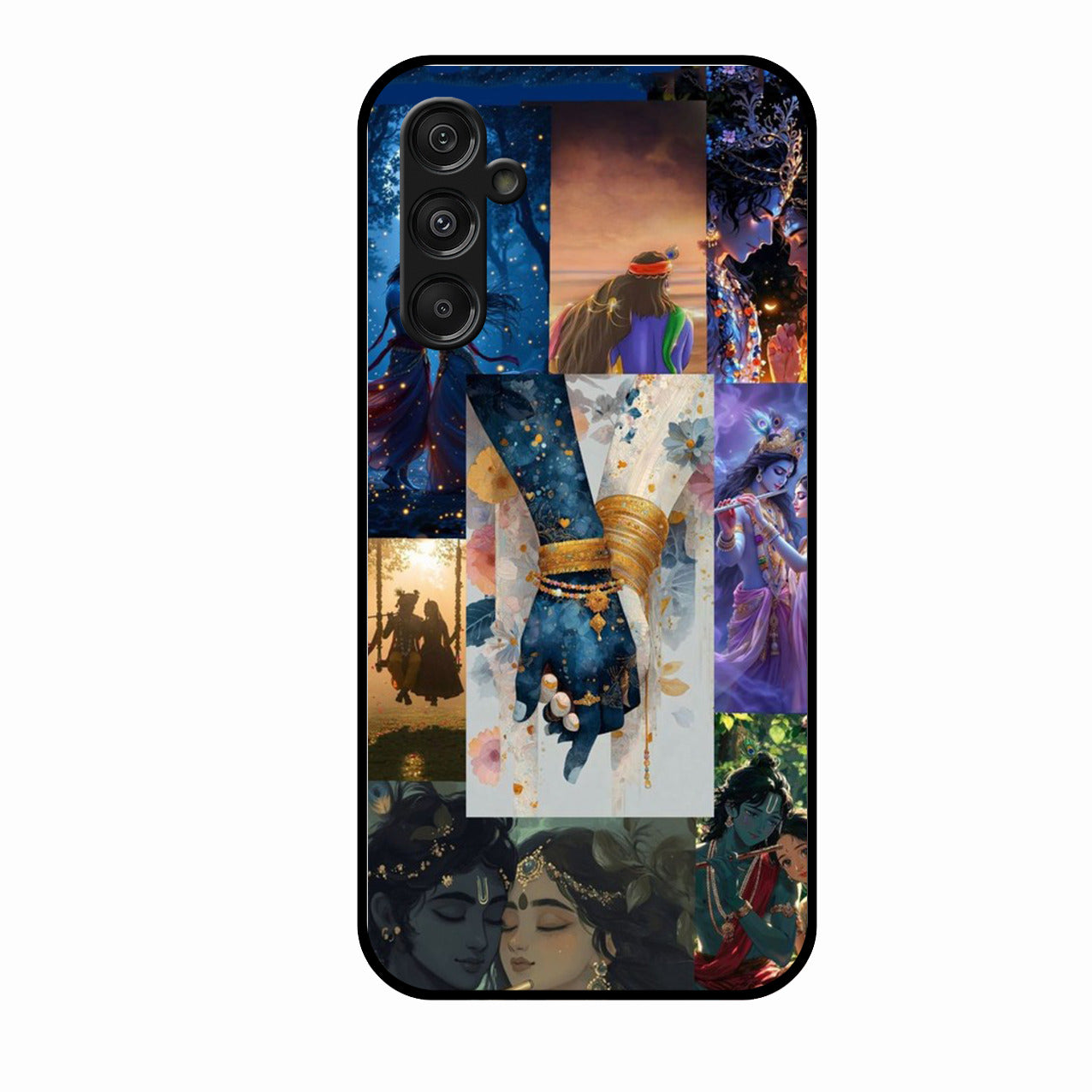 Eternal Radha Krishna Love Glass Phone Case for Oppo F19 Pro Plus 5G