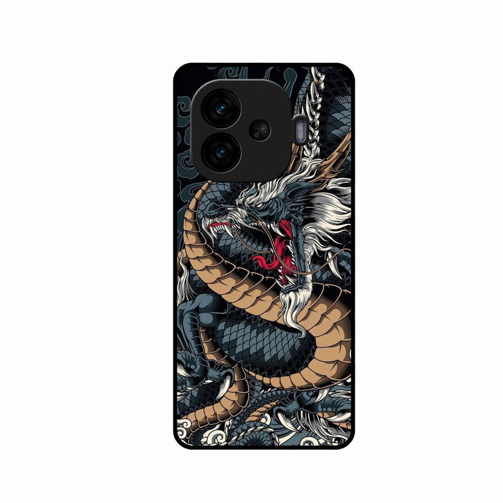 Midnight Dragon Glass Phone Case for iQOO Neo 10R 5G