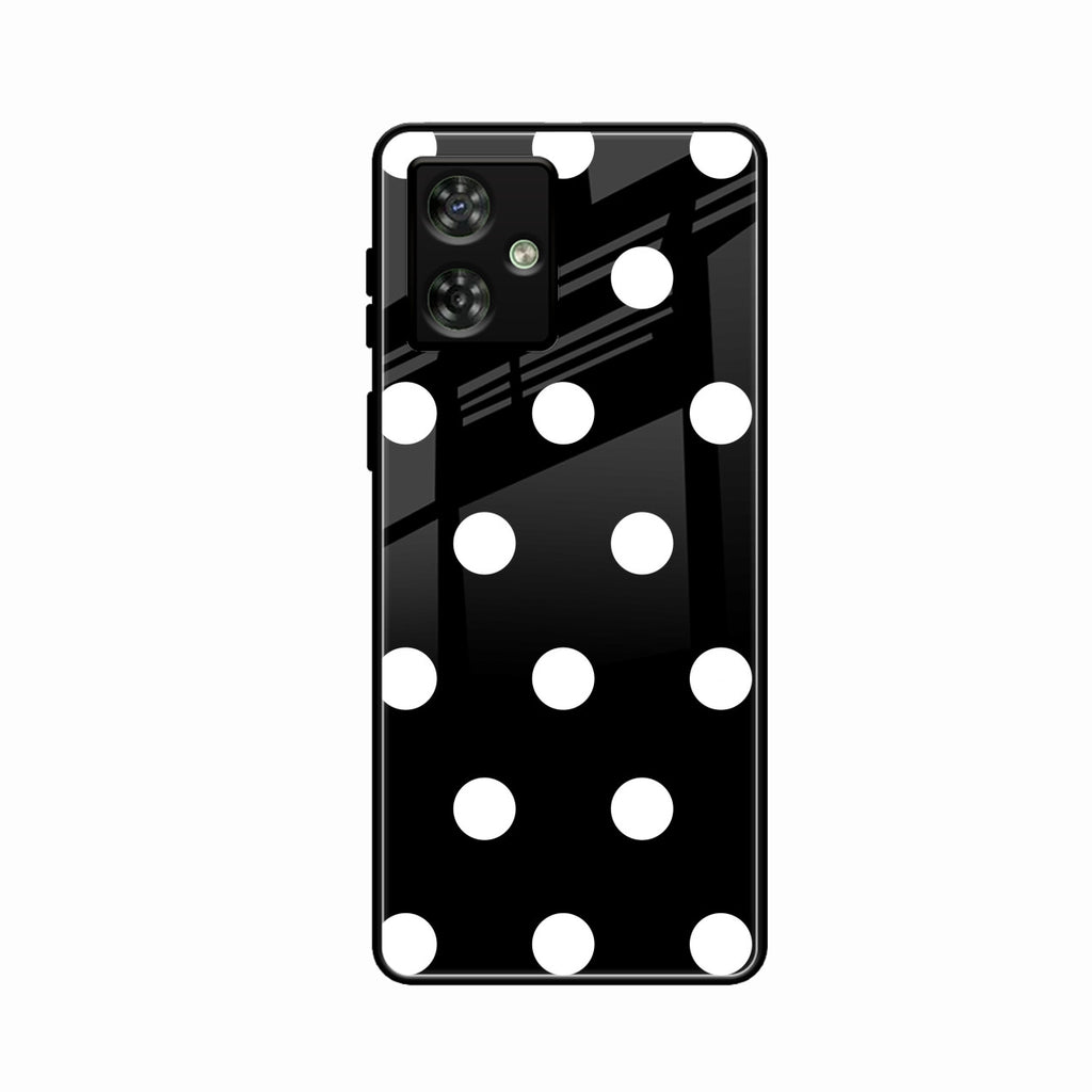 Classic Polka Dot Glass Phone Case for Motorola G54 5G