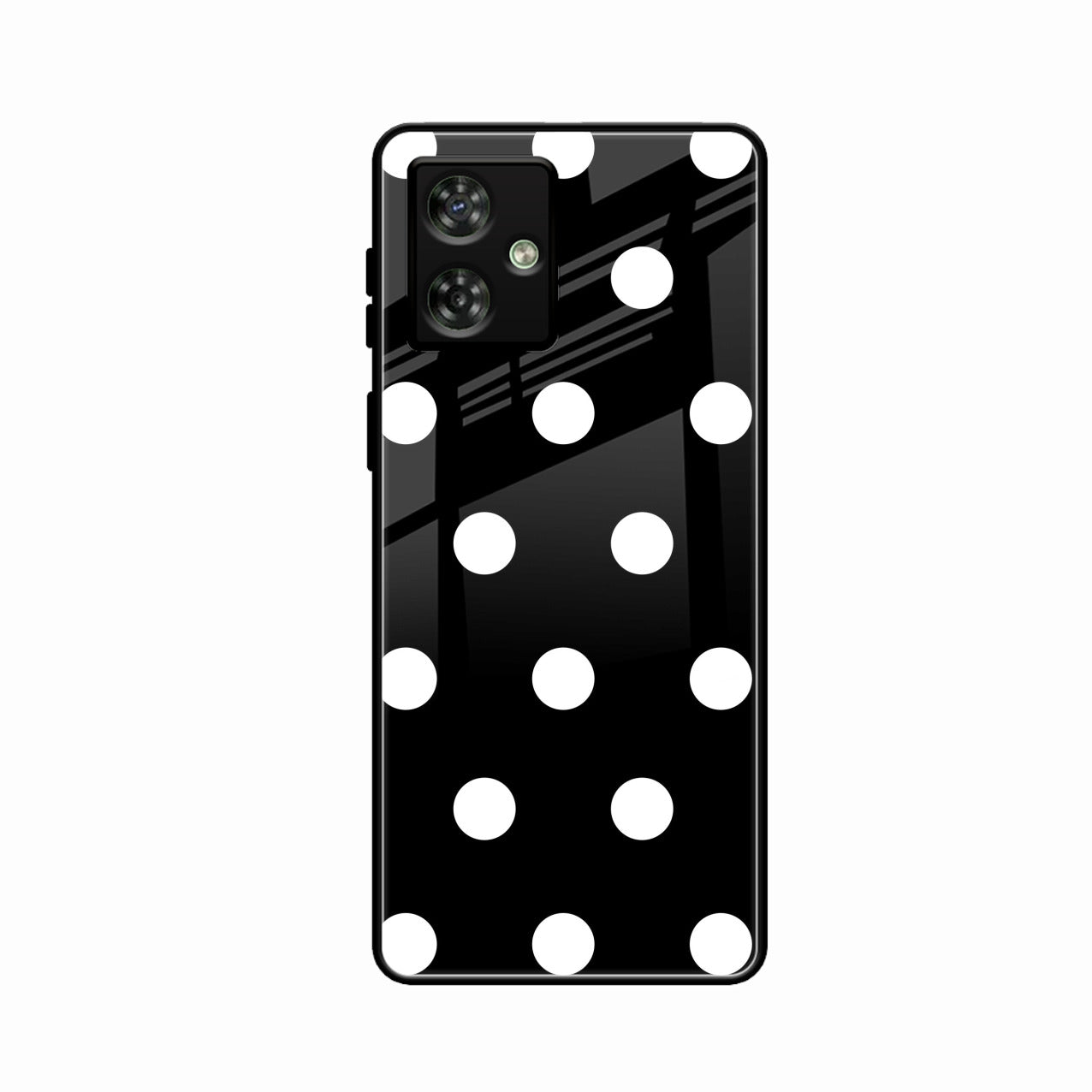 Classic Polka Dot Glass Phone Case for Motorola G54 5G