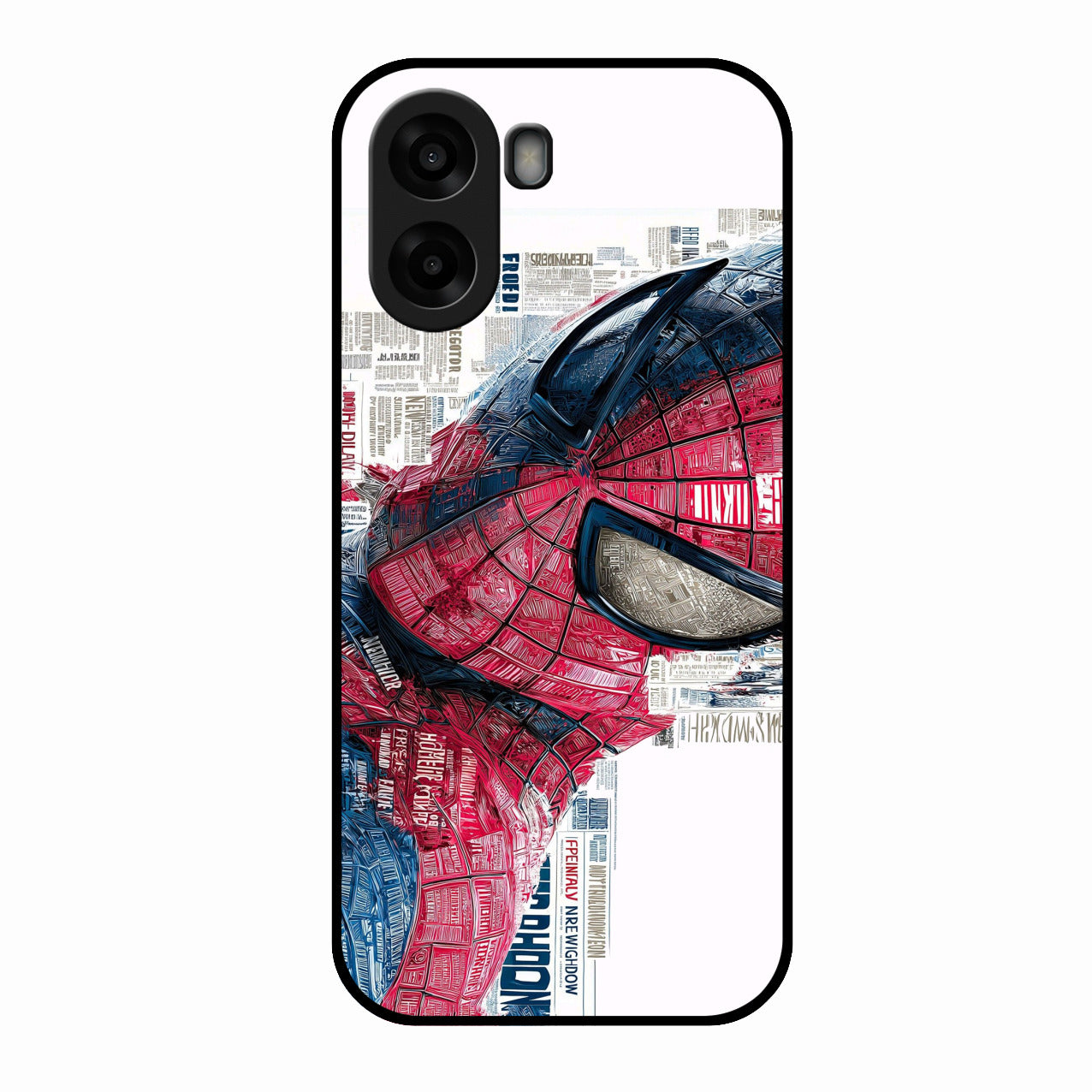 Red Blue Web Hero Glass Phone Cover for Oppo K14x 5G