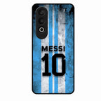 Blue Stripes Number 10 Football Glass Phone Case for Oneplus Nord Ce 4 5G