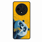 Cute Panda Sketch Premium Glass Phone Case for Oppo F27 Pro Plus 5G