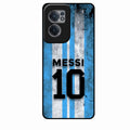Blue Stripes Number 10 Football Glass Phone Case for Oneplus Nord Ce 2 5G