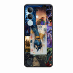 Eternal Radha Krishna Love Glass Phone Case for Vivo Y21G