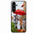 Rainy Day Cartoon Glass Phone Case for Samsung Galaxy S25 FE 5G