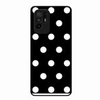 Classic Polka Dot Glass Phone Case for Oppo F19 Pro Plus 5G