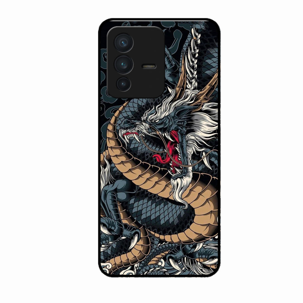 Midnight Dragon Glass Phone Case for Vivo V23 Pro 5G