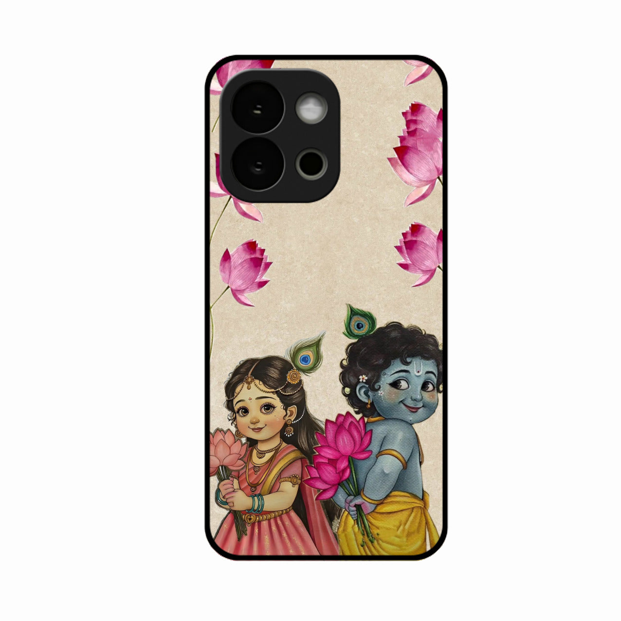 Krishna Eternal Lotus Glass Case for Oneplus 13S 5G