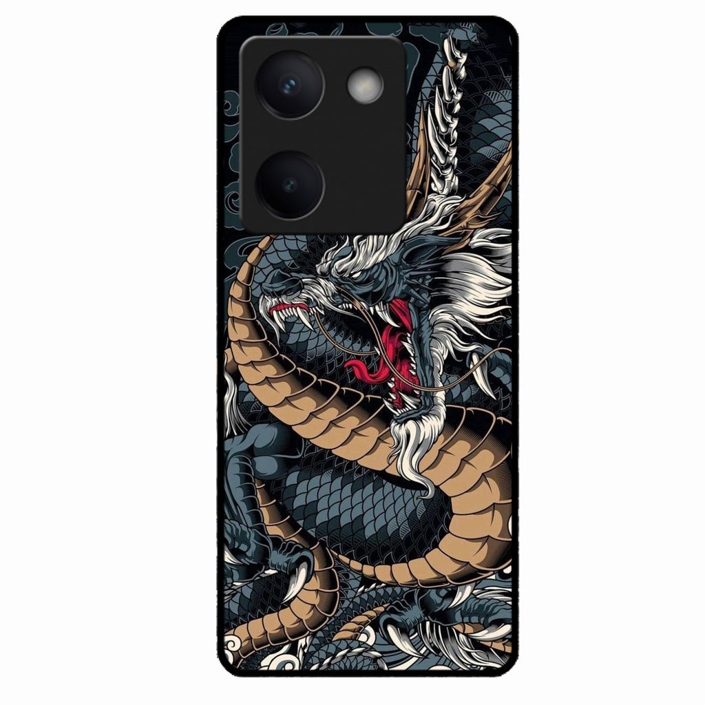Midnight Dragon Glass Phone Case for Vivo Y300 Plus 5G