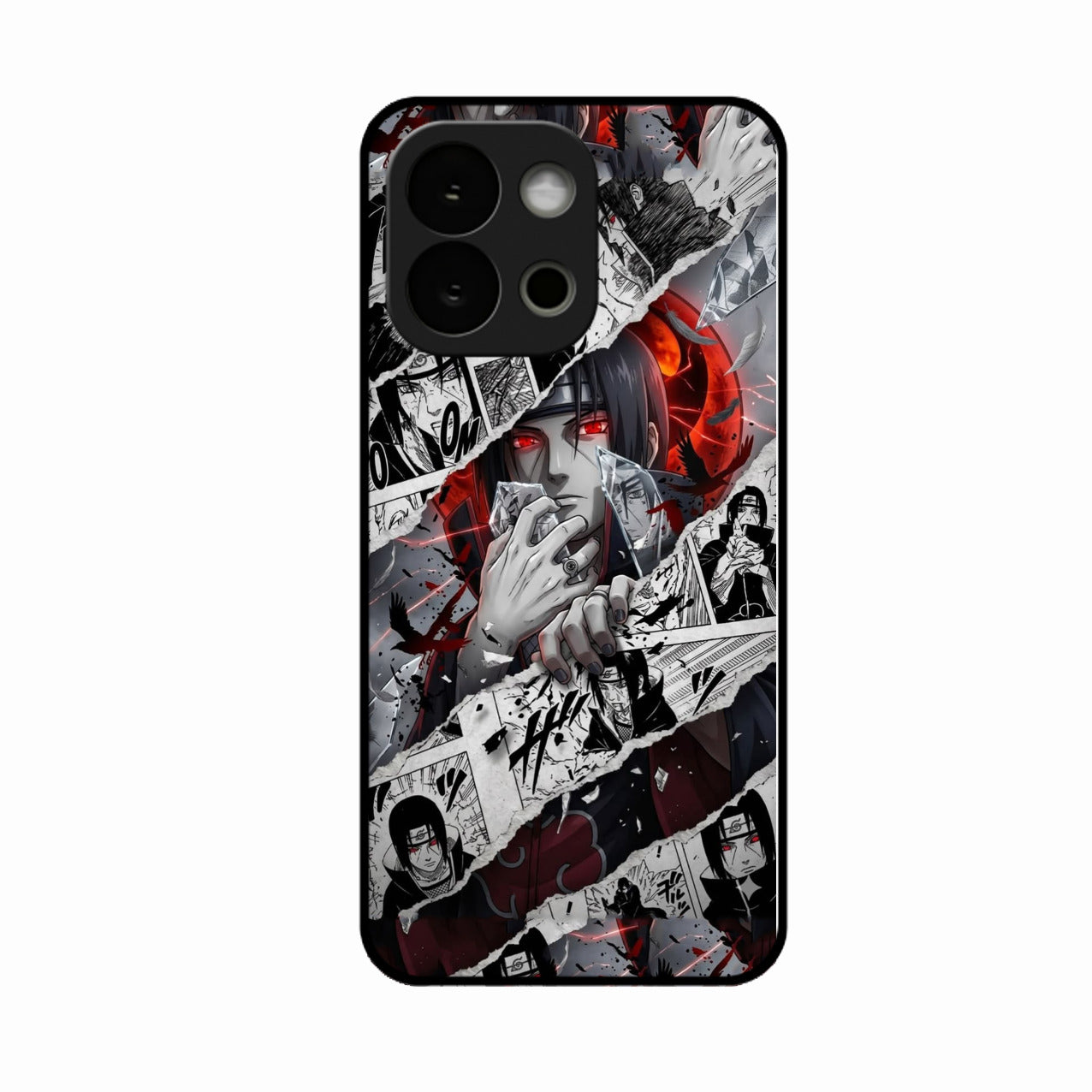 Itachi Uchiha Manga Collage Glass Phone Case for Oneplus 13S 5G