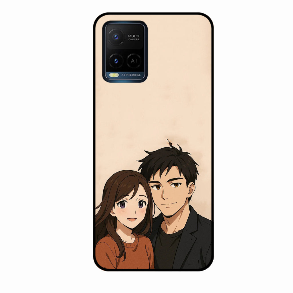 Custom Personalised Art Photo Glass Case for Vivo T1X