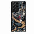 Midnight Dragon Glass Phone Case for Samsung Galaxy S22 Ultra 5G