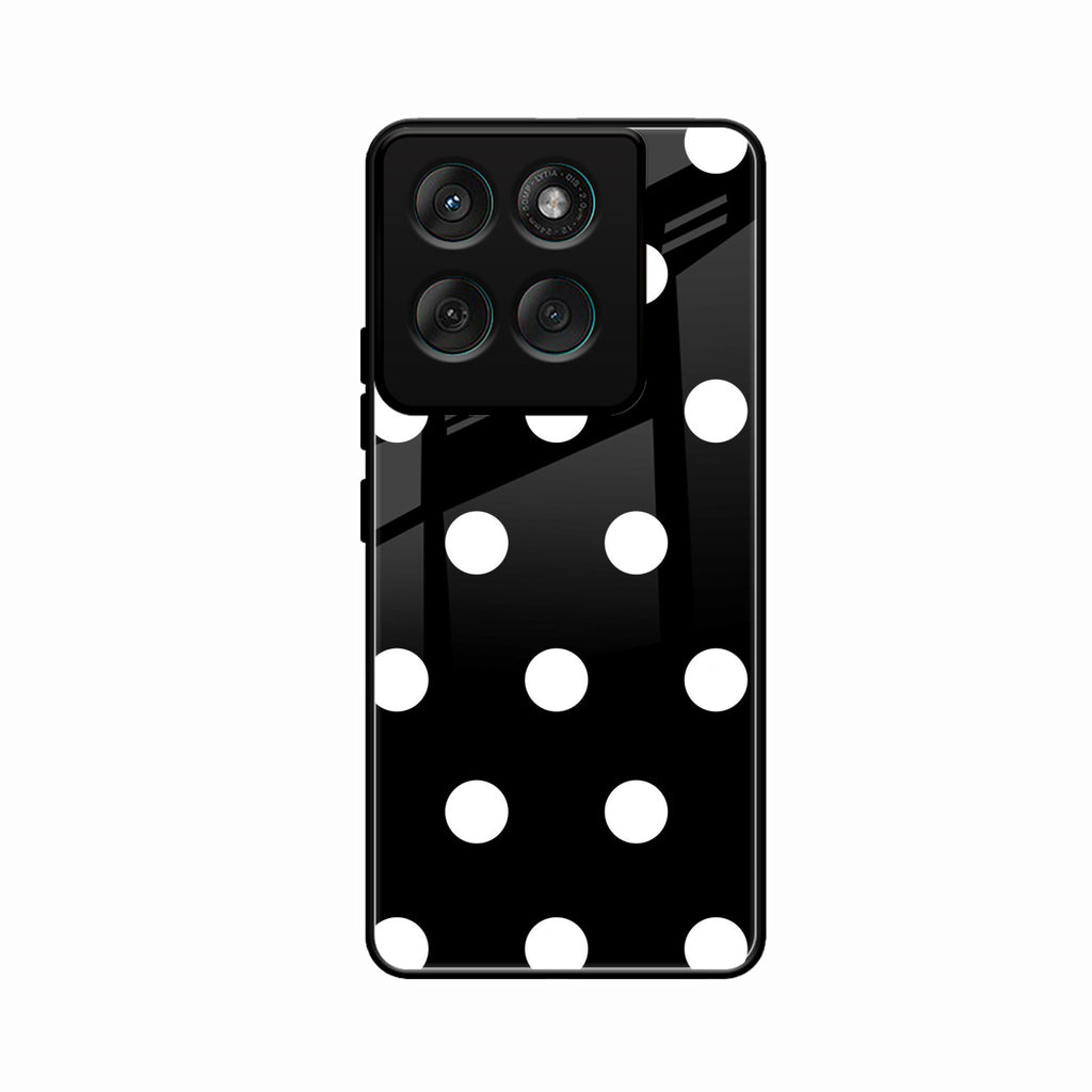 Classic Polka Dot Glass Phone Case for Motorola Edge 60 5G