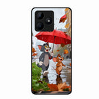 Rainy Day Cartoon Glass Phone Case for Realme C53