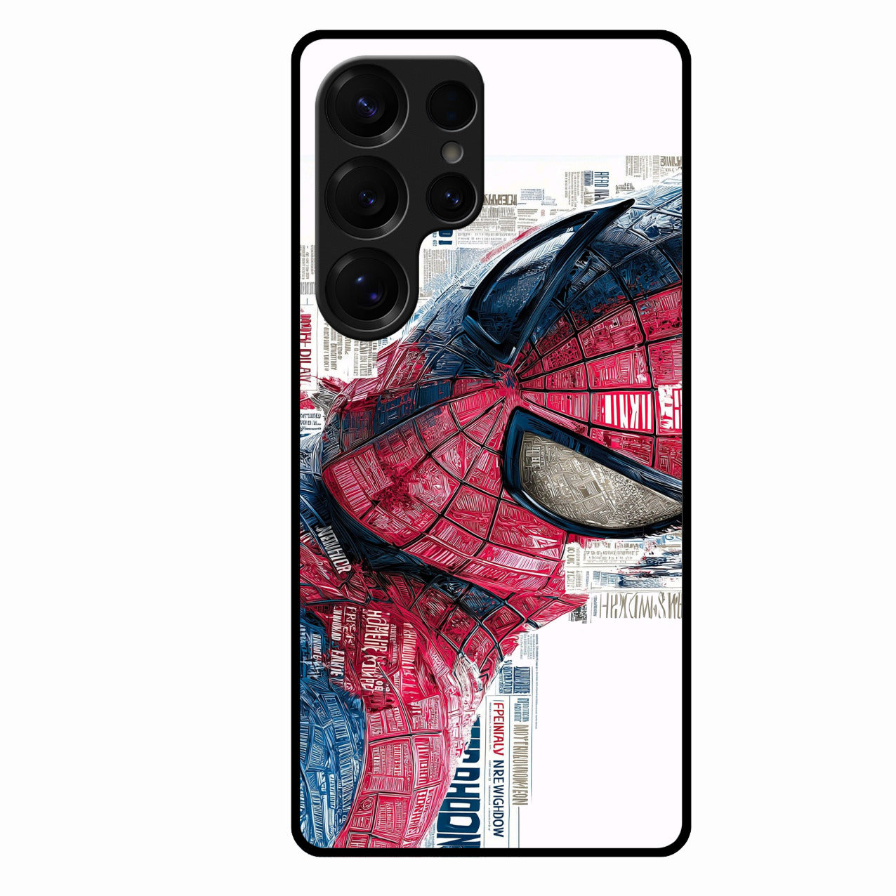 Red Blue Web Hero Glass Phone Cover for Samsung Galaxy S25 Ultra 5G