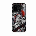 Itachi Uchiha Manga Collage Glass Phone Case for OnePlus 15 5G