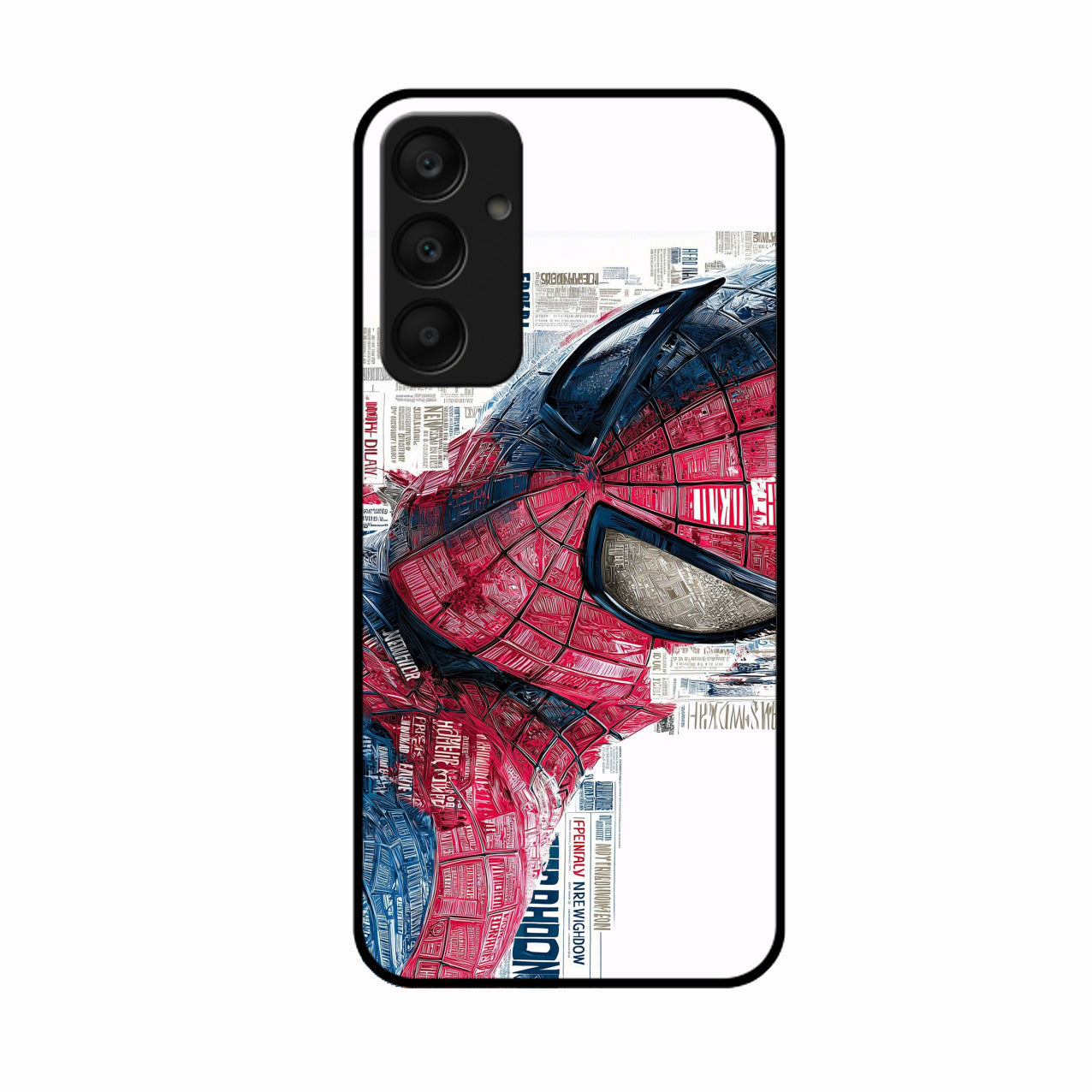 Red Blue Web Hero Glass Phone Cover for Samsung Galaxy A25 5G