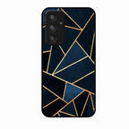 Midnight Gold Geometric Premium Glass Phone Case for Samsung Galaxy A54 5G