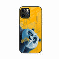 Cute Panda Sketch Premium Glass Phone Case for iPhone 12 Pro Max