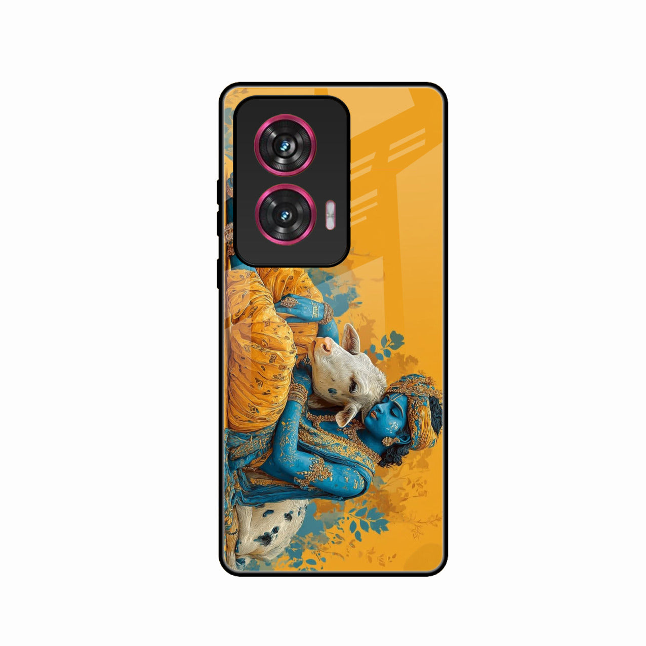 Divine Krishna Gopal Premium Glass Phone Case for Motorola Edge 50 Fusion 5G