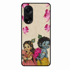 Krishna Eternal Lotus Glass Case for Oppo F23 5G