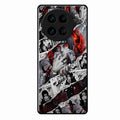 Itachi Uchiha Manga Collage Glass Phone Case for Vivo X90 Pro 5G
