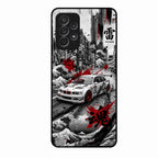 Japanese Wave Drift Racing Premium Glass Phone Case for Samsung Galaxy A53 5G